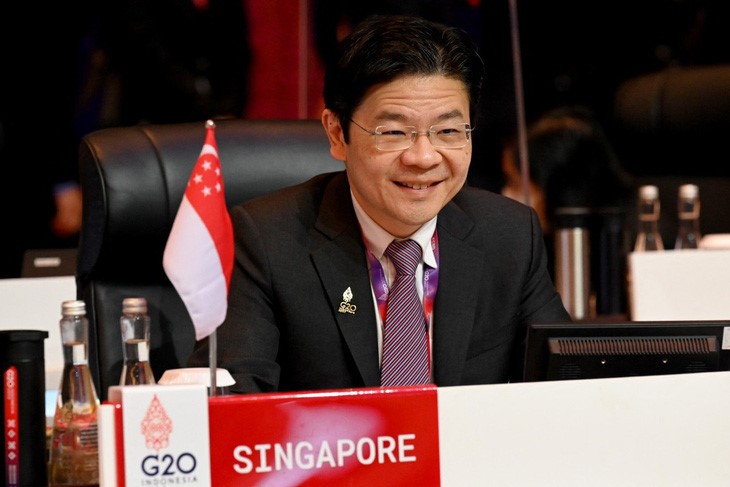 Phó thủ tướng Singapore Lawrence Wong - Ảnh: AFP