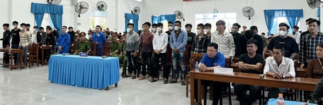 Phiên tòa sơ thẩm xét xử 33 bị cáo liên quan vụ “Gây rối trật tự công cộng” tại khu dân cư Minh Linh.