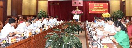 Đoàn kiểm tra của Ban Bí thư Trung ương Đảng làm việc với Ban Thường vụ Tỉnh ủy Vĩnh Long.