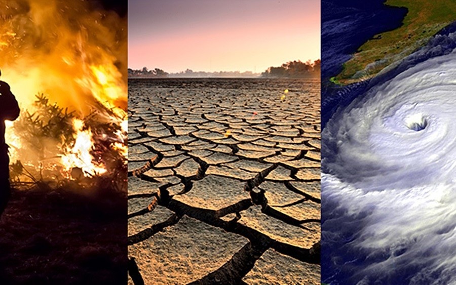Tình trạng biến đối khí hậu trên toàn cầu. Ảnh: NASA.