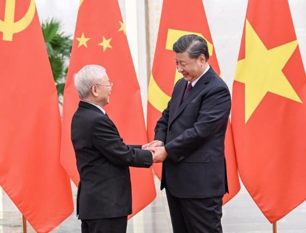 Tổng Bí thư Nguyễn Phú Trọng hội đàm với Tổng Bí thư, Chủ tịch nước Trung Quốc Tập Cận Bình trong chuyến thăm chính thức Trung Quốc tháng 11/2022
